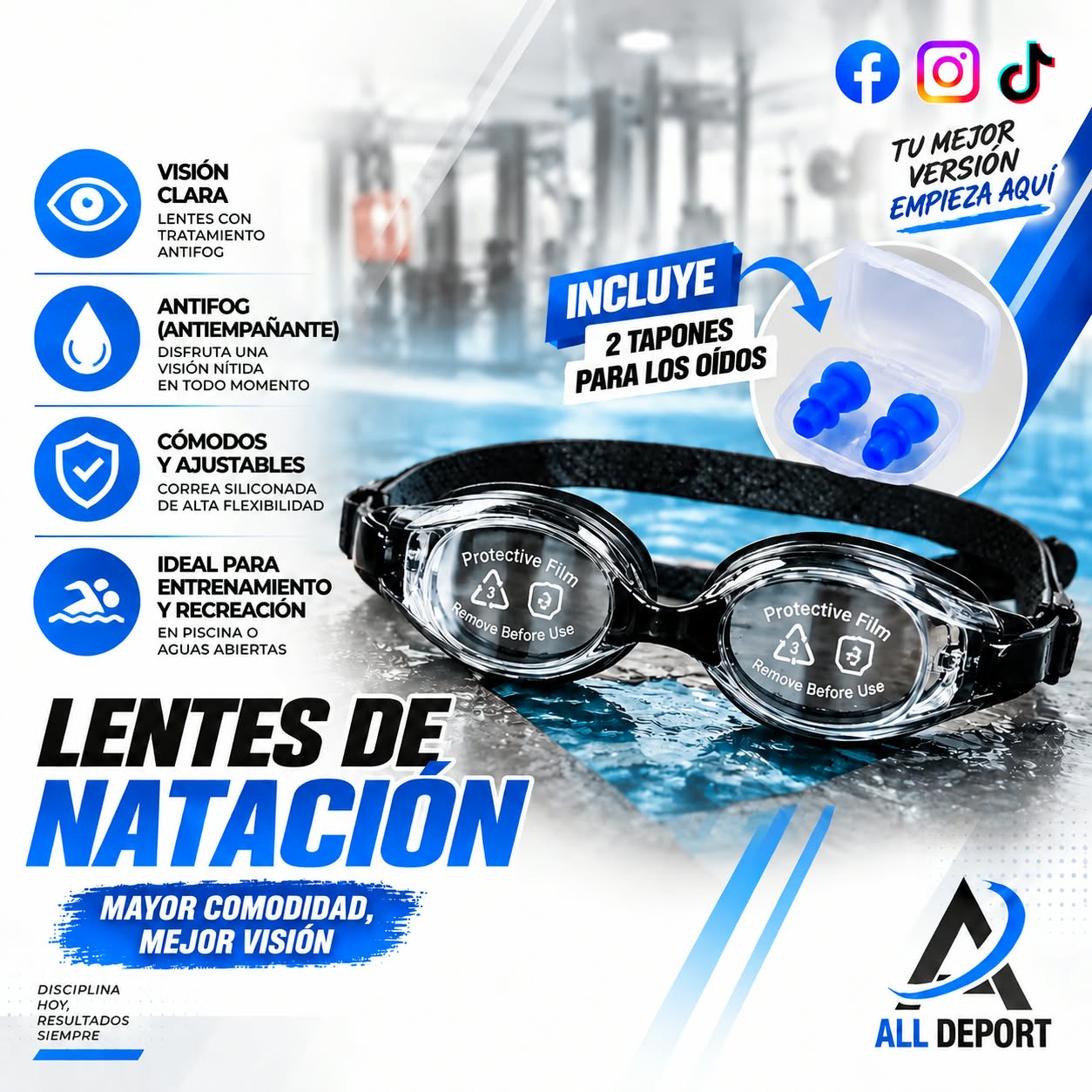 LENTES DE NATACION